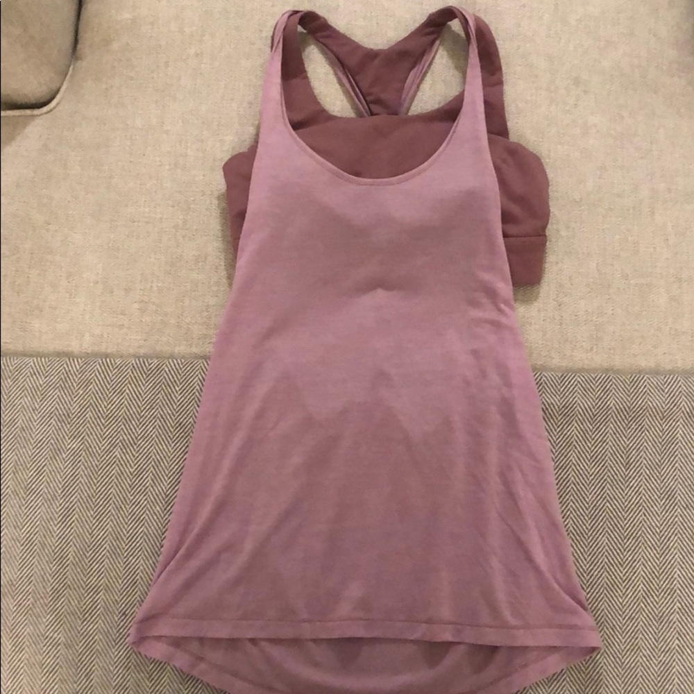 Lululemon Mauve Strappy Top